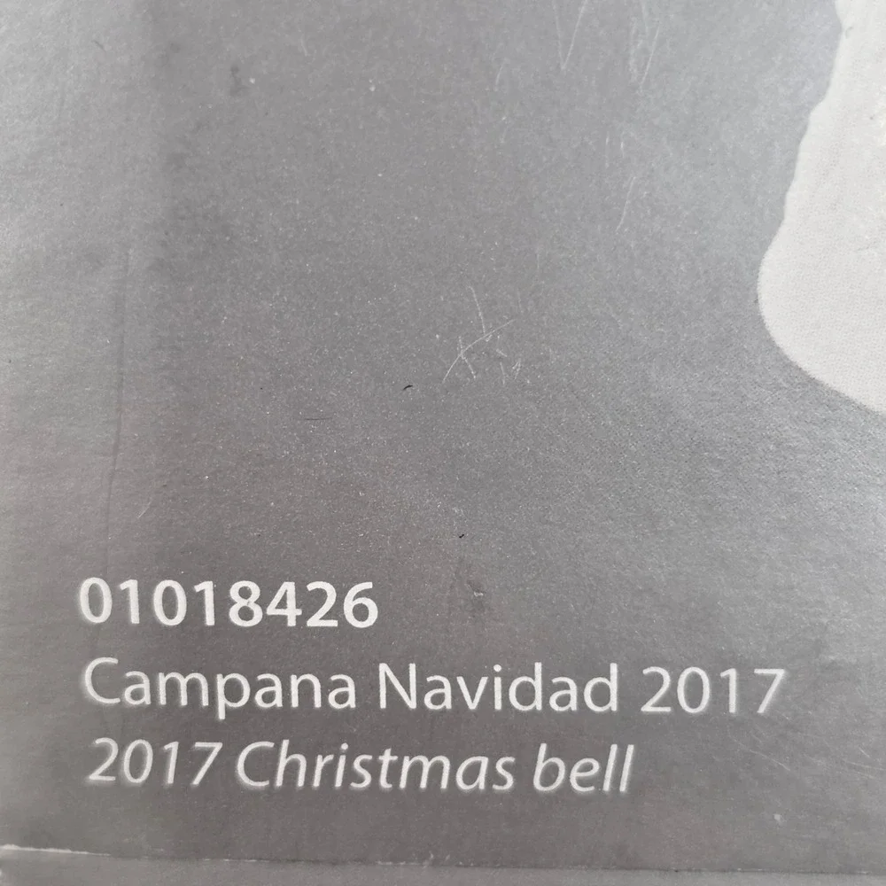 Lladro 2017 Porcelain Christmas Bell Ornament 01018426 New In Original Box